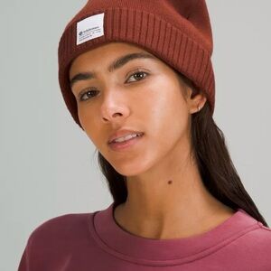 Lululemon Fold Up Logo Knit Beanie
